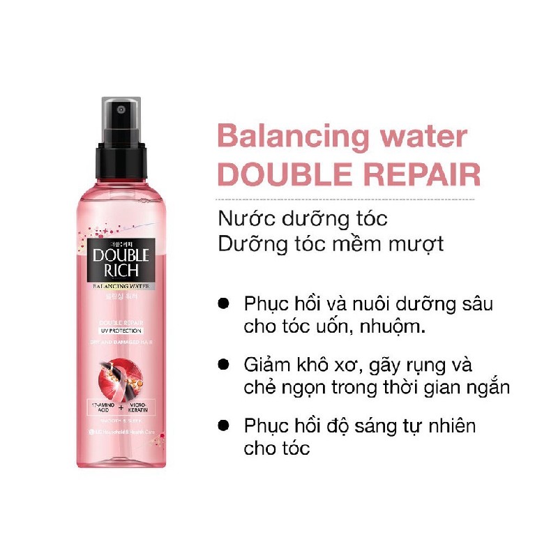 Nước Xịt Dưỡng Tóc Khô Xơ & Hư Tổn Double Rich 250ml 18151