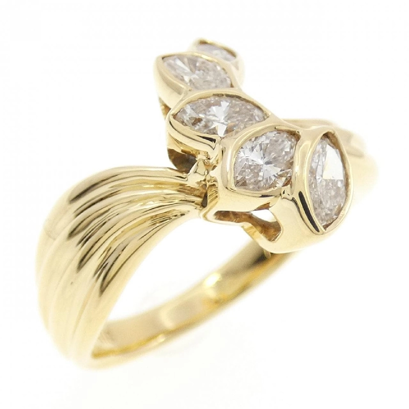 Nhẫn kim cương K18YG 0.57CT 666478