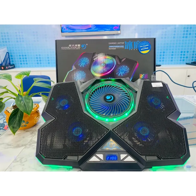 ĐẾ TẢN NHIỆT LAPTOP COOLCOLD K13 – RGB – MÀU ĐEN 789638