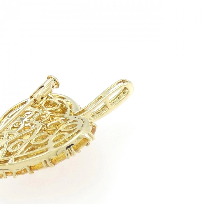 K18YG Sapphire Brooch 6.35CT - Hàng hiệu Chính hãng 869744