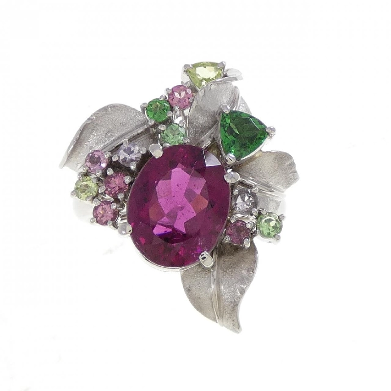 Nhẫn Tourmaline Rubelite PT900 2.85CT - Hàng hiệu Chính hãng 850452