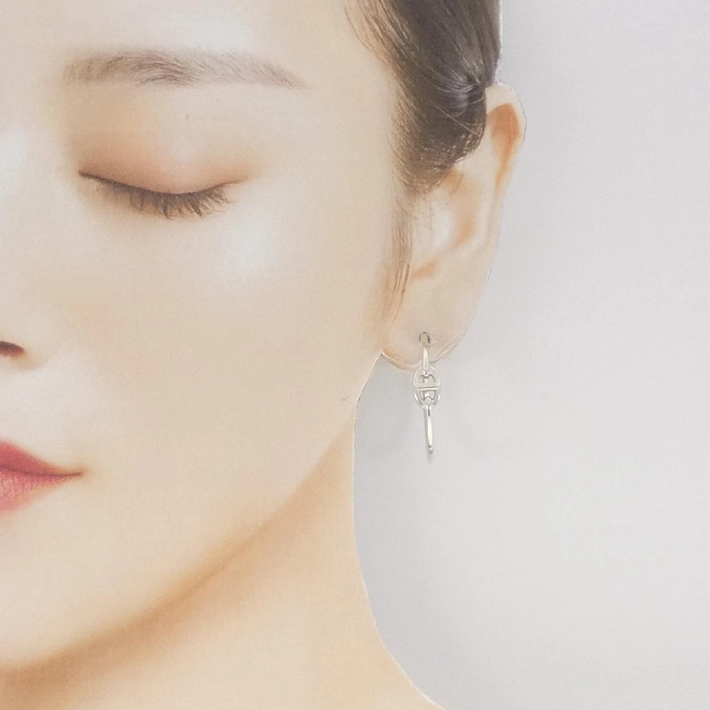 Bông tai nhỏ Hermès Chaine d'Ancre - Hàng hiệu Authentic 843423