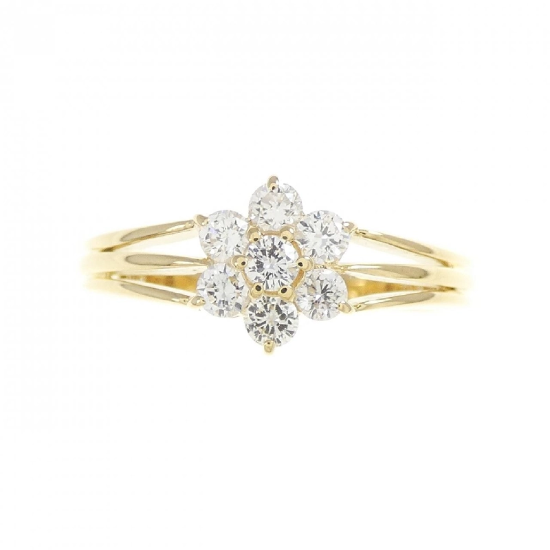 Nhẫn kim cương hoa K18YG 0.32CT 667270