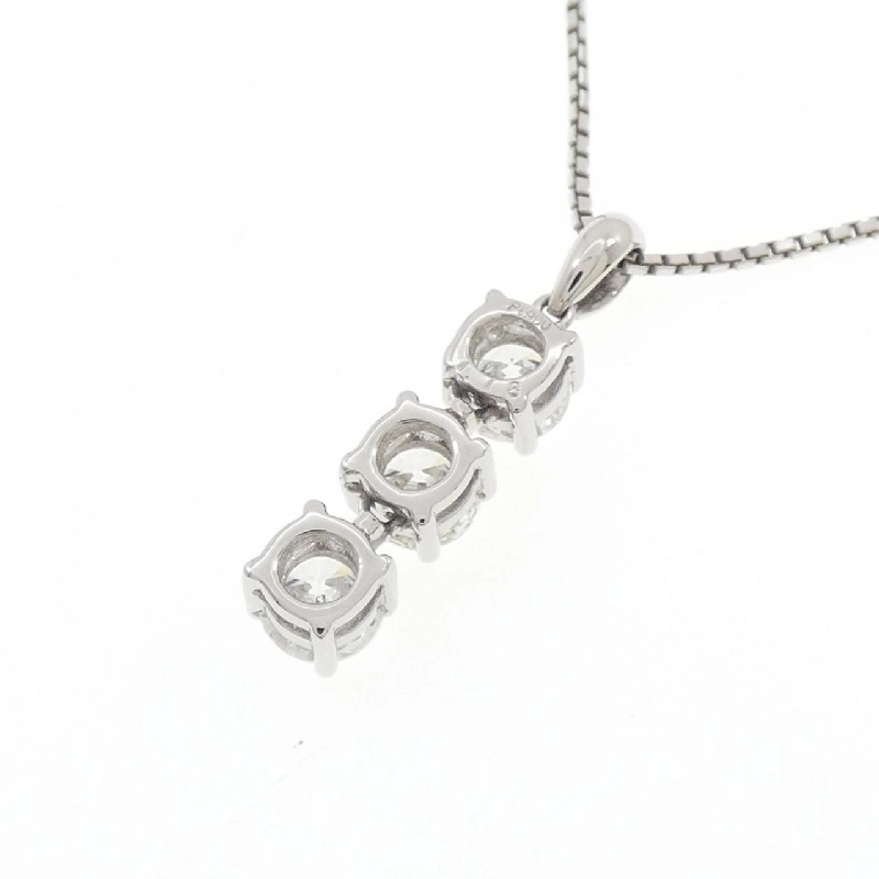 Dây chuyền kim cương ba viên PT900/PT850 1.18CT - Hàng hiệu Chính hãng 848616