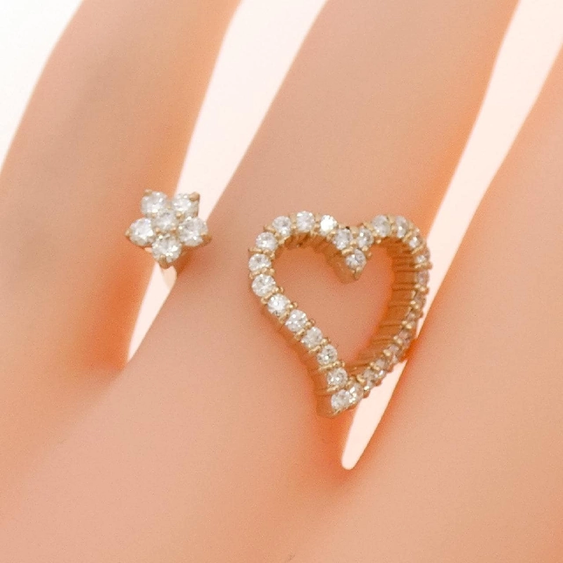 Nhẫn kim cương hình trái tim và hoa K18PG 0.60CT - Hàng hiệu Chính hãng 848005