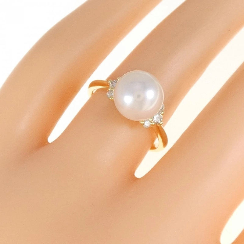 Nhẫn ngọc trai Akoya K18YG 8.9mm 672776