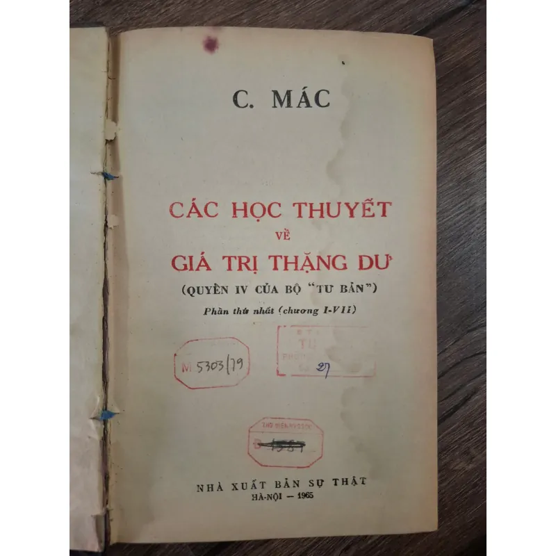 Các Học Thuyết Về Giá Trị Thặng Dư (Quyển IV Của Bộ "Tư Bản") 727676
