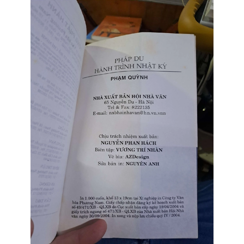 Pháp du hành trình nhật ký - Phạm Quỳnh VĂN HỌC HCM1008 919936
