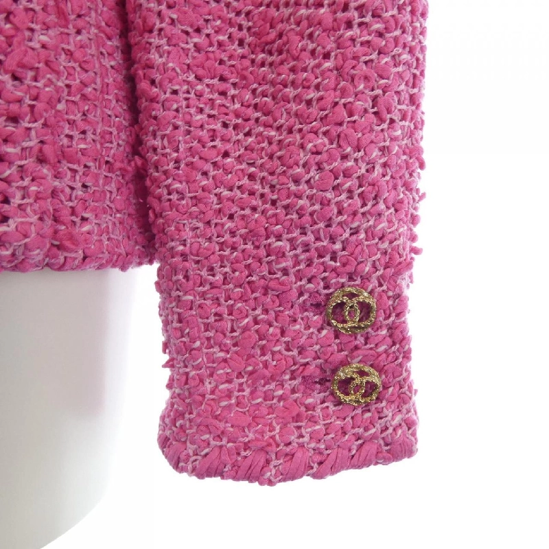 Áo khoác không cổ CHANEL P70041V42569 21C 631351