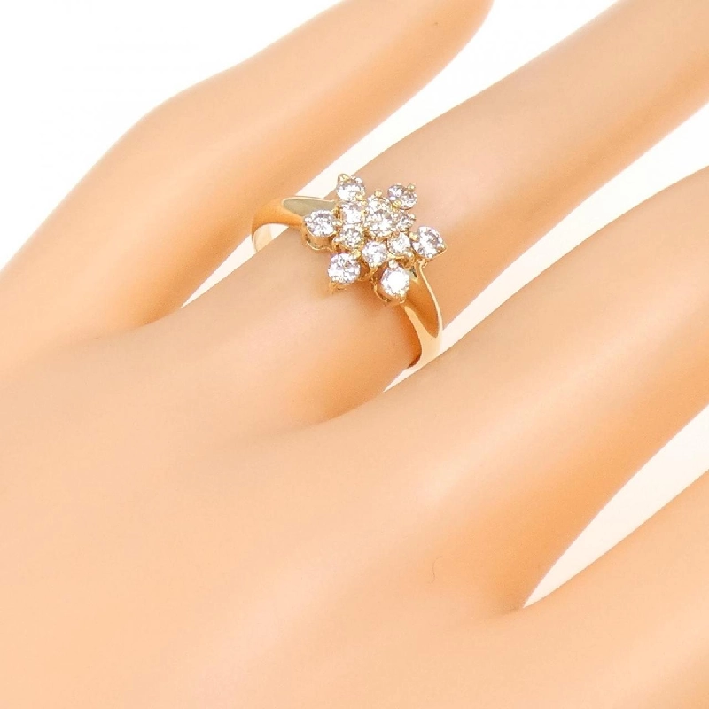 Nhẫn kim cương K18YG 0.52CT 673135