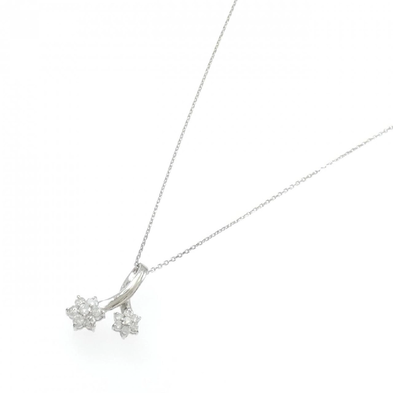 Dây chuyền kim cương hoa PT900/PT850 0.50CT - Hàng hiệu chính hãng 846839