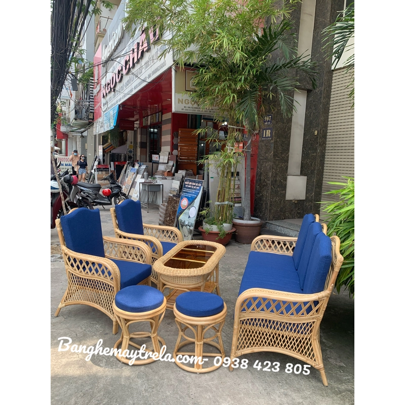 Sofa mây phòng khách hiện đại giá rẻ 551009