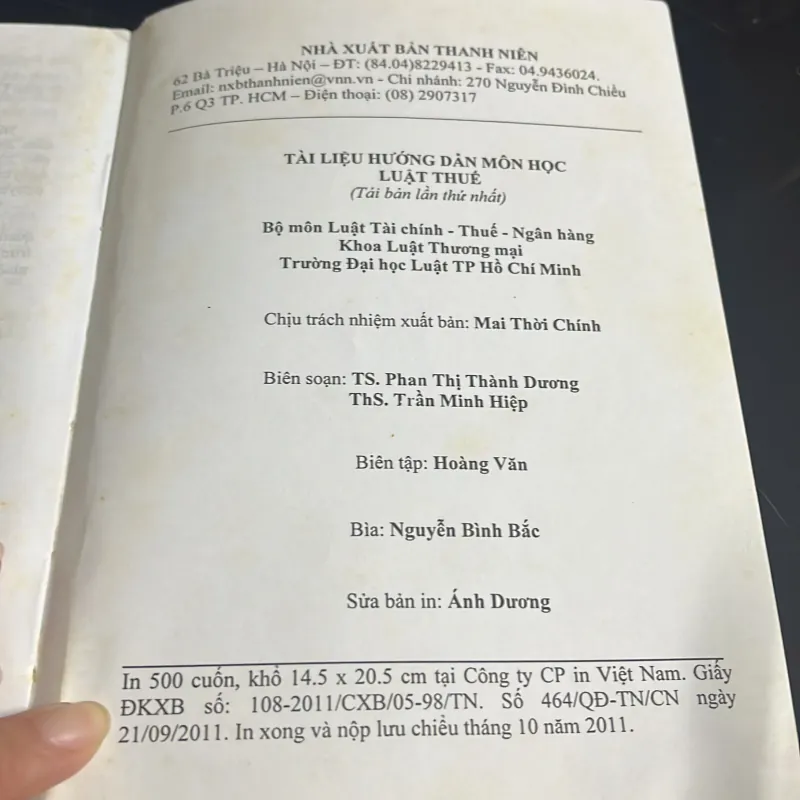 [pháp luật] Luật Thuế 1044714