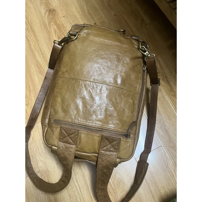 Balo nam 29x40x12 da thật 2hand 1013067