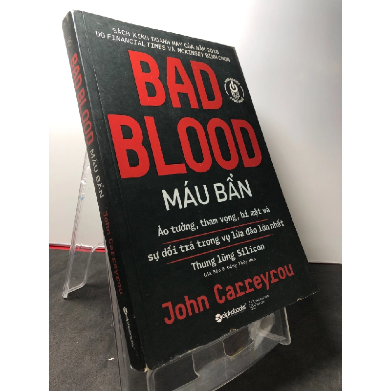 Bad blood máu bẩn 2019 mới 80% bẩn nhẹ John Carreyrou HPB3108 KINH TẾ - TÀI CHÍNH - CHỨNG KHOÁN 270436