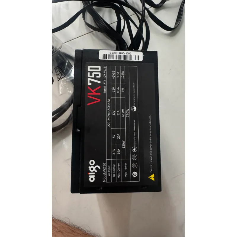 Nguồn cấp điện máy tính 750W alog Vk750 ATX 12V 2.3 Chính hãng 1036946