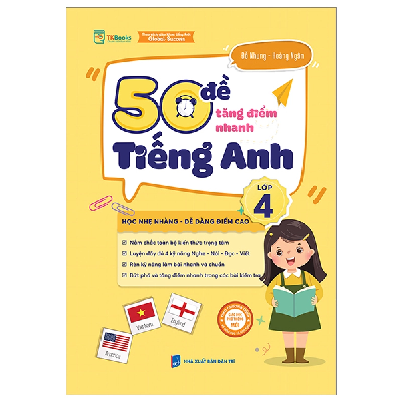 50 Đề Tăng Điểm Nhanh Tiếng Anh Lớp 4 - Đỗ Nhung, Hoàng Ngân 287602