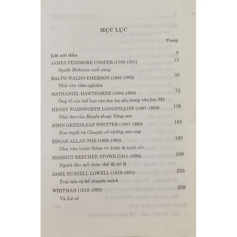 Tác gia văn học Mỹ (Lê Đình Cúc) 699579