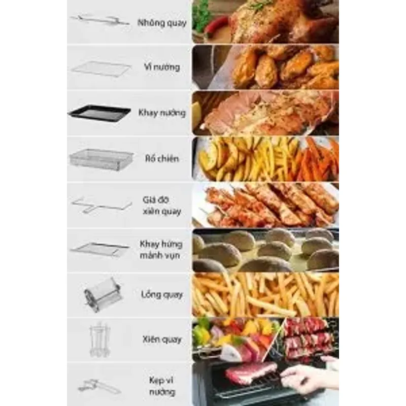 Lò nướng kiêm nồi chiên không dầu UNIE Q36 798155