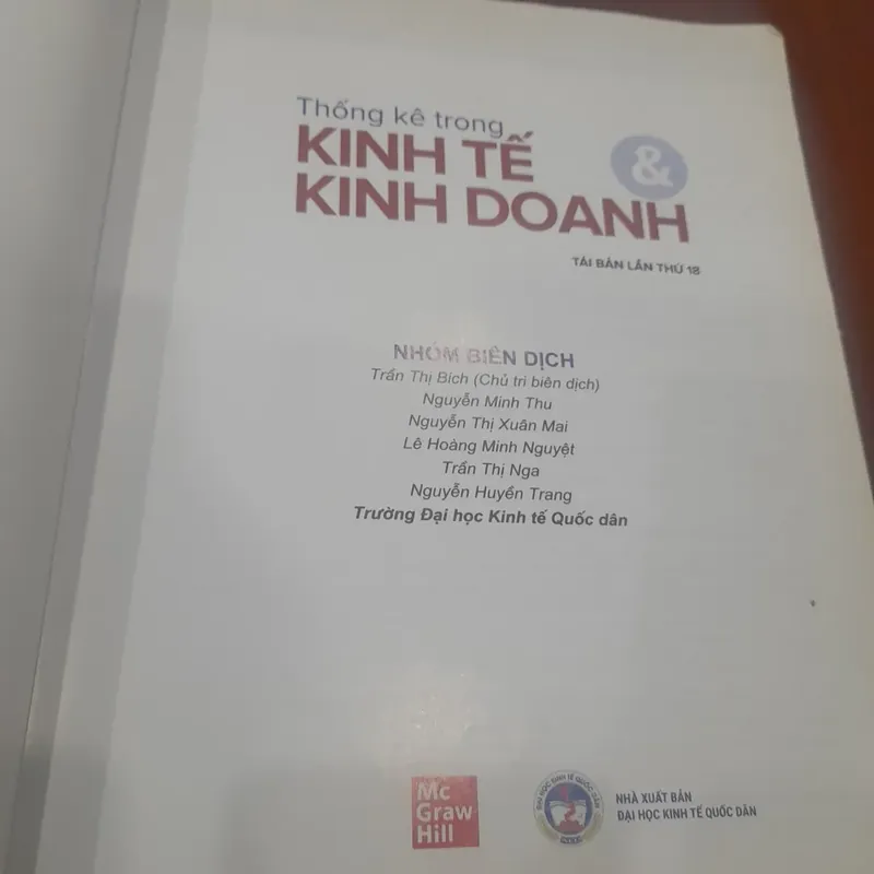 Thống kê trong Kinh tế & Kinh doanh 688250