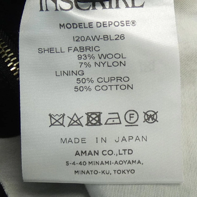 【Coupon対象】INSCRIRE Jacket 640793