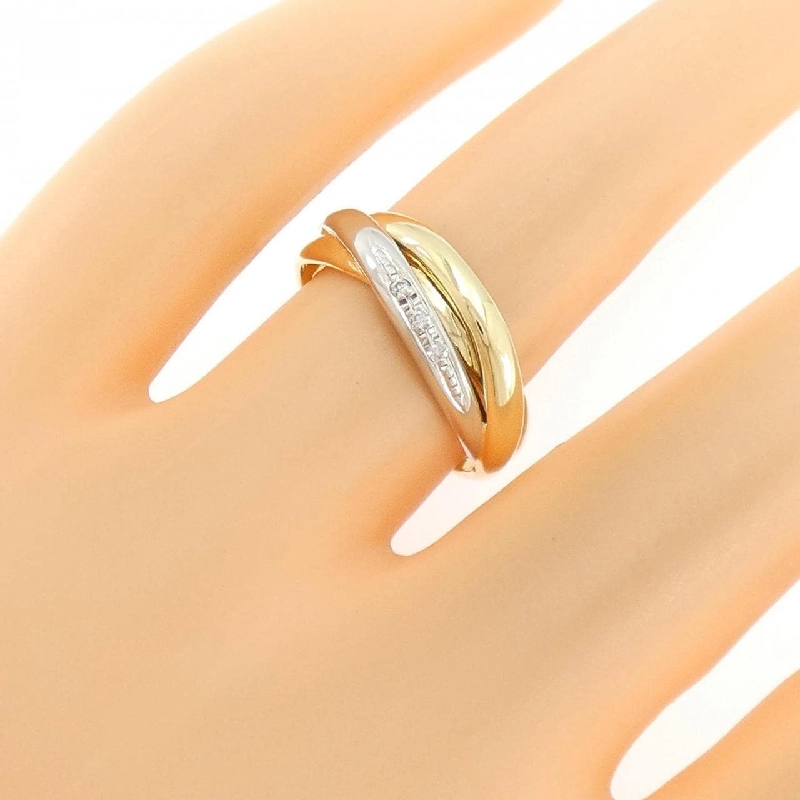 Nhẫn kim cương K18YG/PT900 0.02CT - Hàng hiệu Authentic 854145