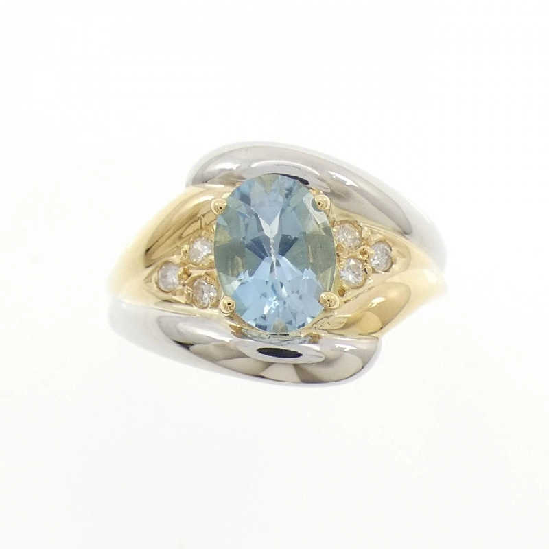 Nhẫn Blue Topaz K18YG/PT850 1.56CT - Hàng hiệu Chính hãng 846604
