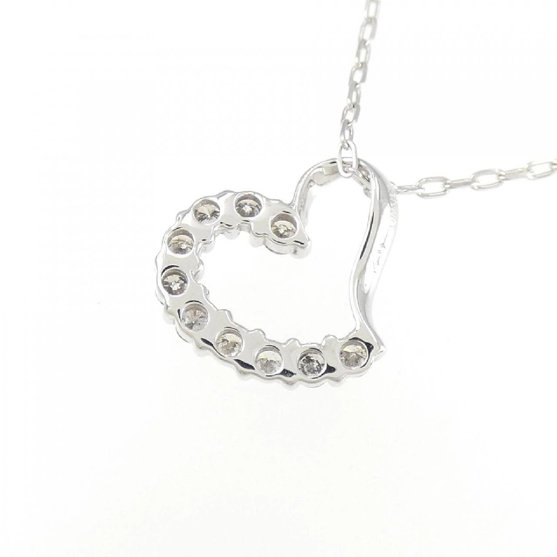 K18WG Dây chuyền kim cương hình trái tim 0.2CT - Hàng hiệu Chính hãng 861542