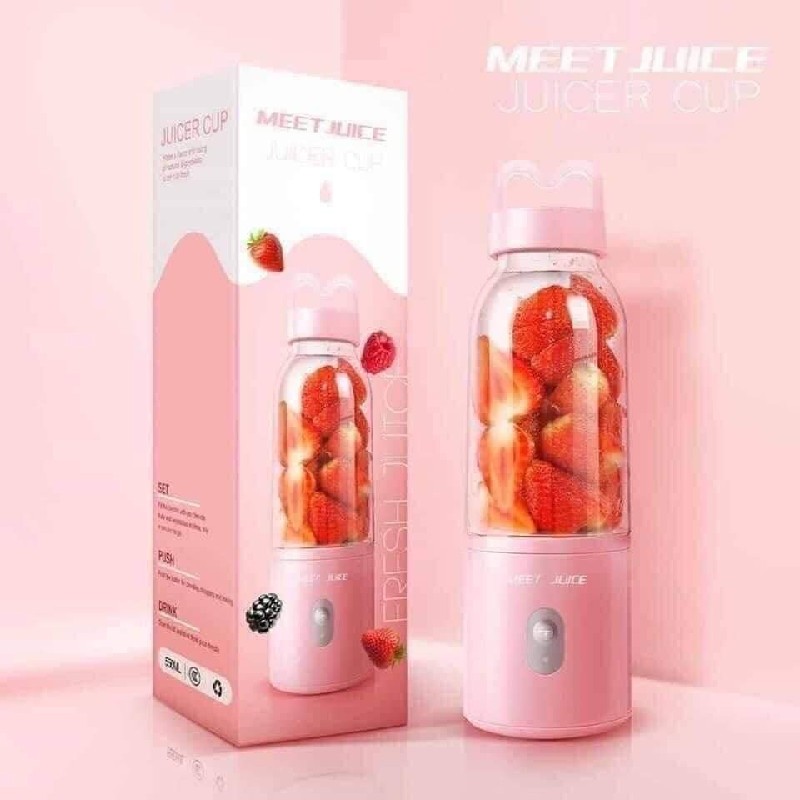 Máy say sinh tố cầm Tay Meet juice 500ml 59524