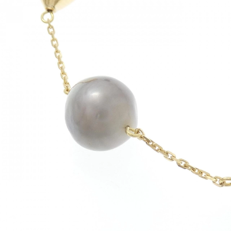 K18YG Ngọc trai đen dây chuyền - Hàng hiệu Authentic 847397