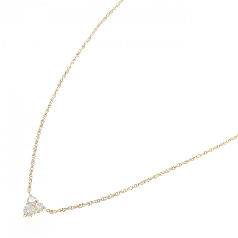 K18YG Dây chuyền kim cương ba viên 0.30CT - Hàng hiệu Chính hãng 859092