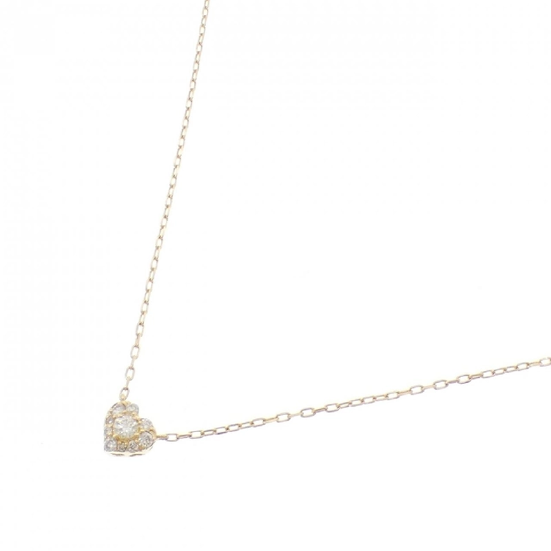 K18YG Dây chuyền kim cương hình trái tim 0.15CT - Hàng hiệu Chính hãng 862161