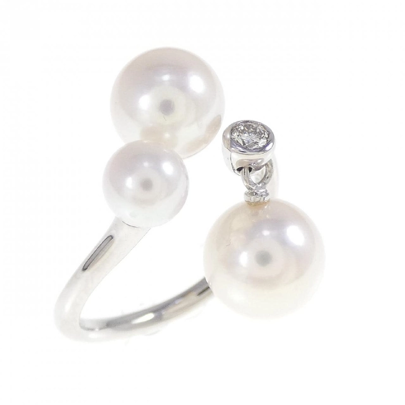 Nhẫn ngọc trai Akoya K18WG 670462