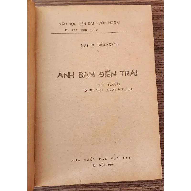 VH cổ điển Pháp: ANH BẠN ĐIỂN TRAI (Guy de Maupassant) 763728