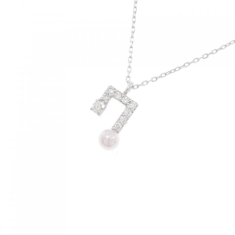 K18WG Ngọc trai Akoya Dây chuyền 3.0mm - Hàng hiệu Chính hãng 857601