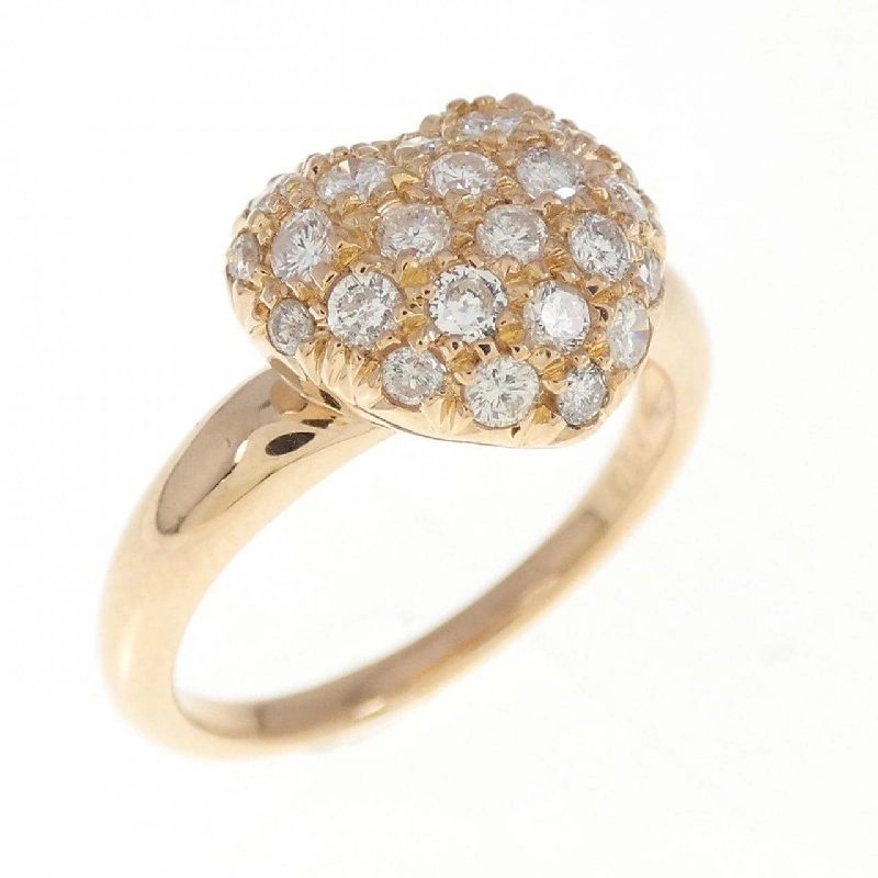 Nhẫn kim cương K18PG hình trái tim 0.54CT 673333