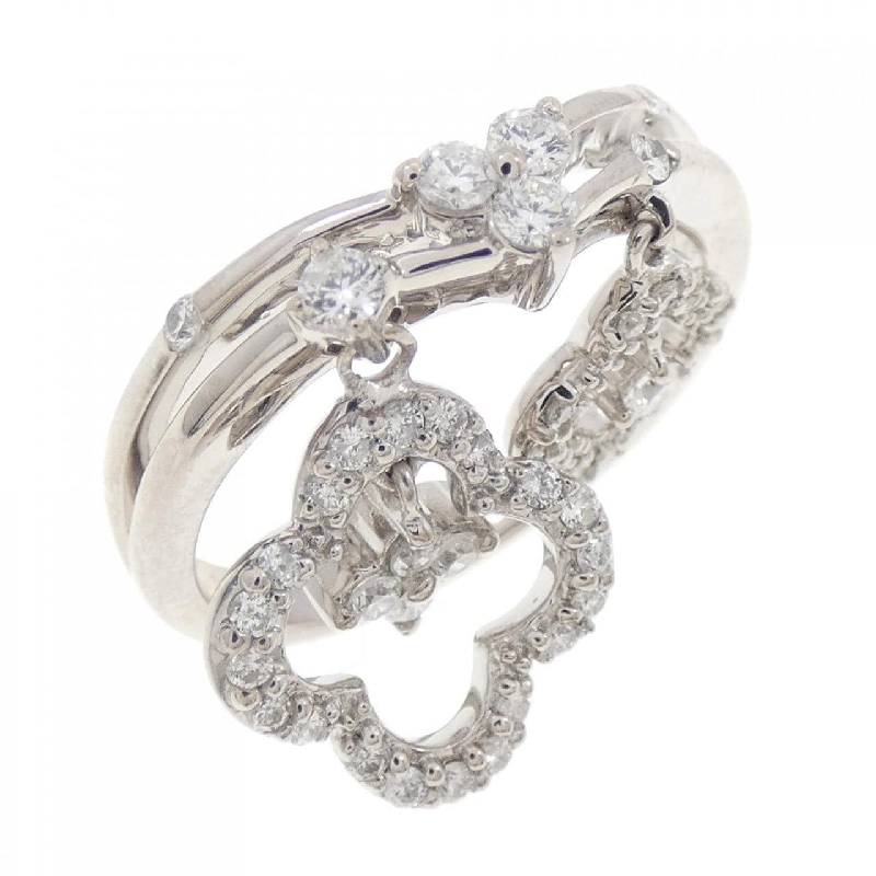 Nhẫn kim cương hoa K18WG 0.50CT 670025