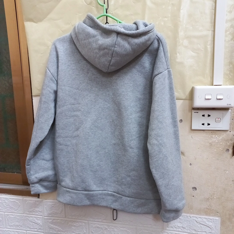 Hoodie xám dày dặn 360418