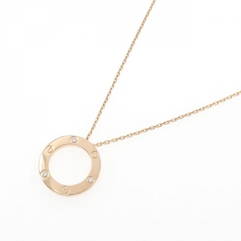 Cartier Love Necklace Half Diamond - Hàng hiệu Authentic 839578