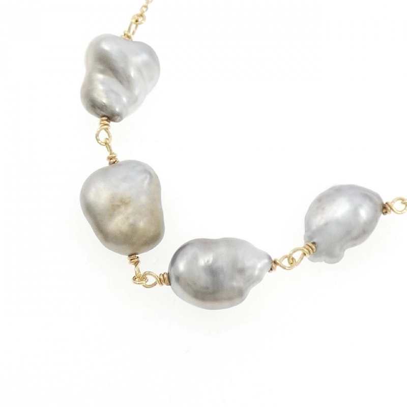 K18YG Ngọc trai đen dây chuyền - Hàng hiệu Authentic 848155