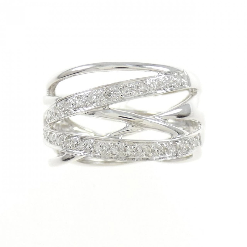 Nhẫn kim cương K18WG 0.10CT 670942