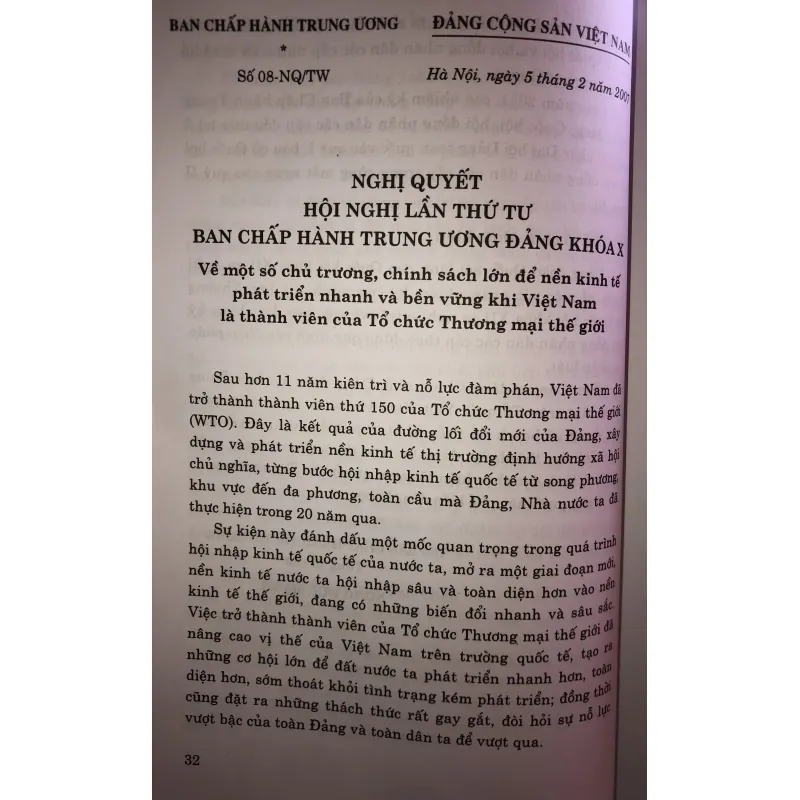 Các nghị quyết của trung ương Đảng 2005-2010 744822