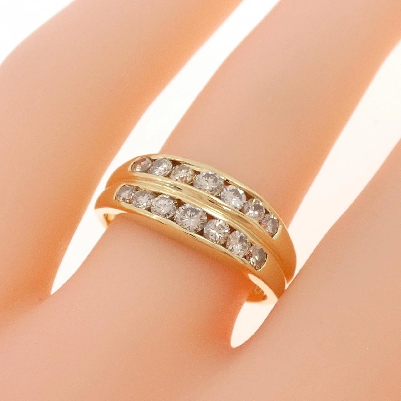 Nhẫn kim cương K18YG 0.61CT 668256