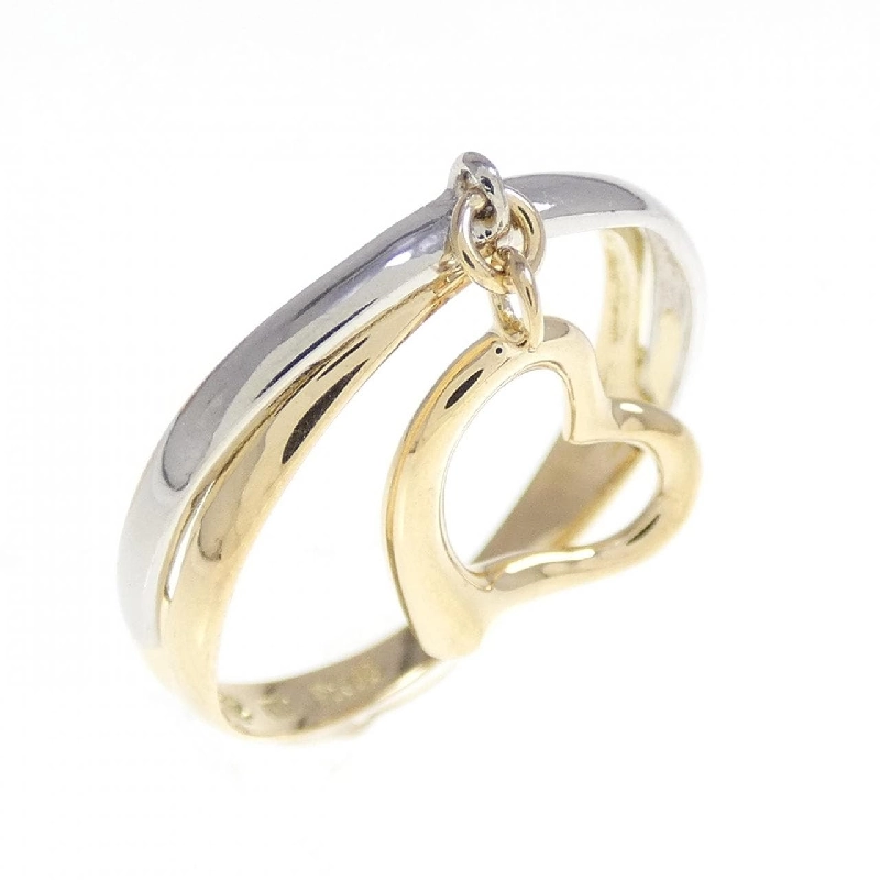 Nhẫn hình trái tim K18YG/PT900 668418