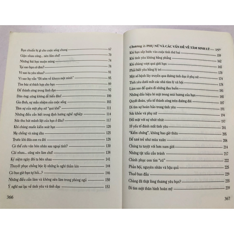 SỰ NHẠY CẢM CỦA PHỤ NỮ VỀ TÌNH YÊU & CUỘC SỐNG  - sách in giấy bóng, 369 trang, nxb: 2004 354919