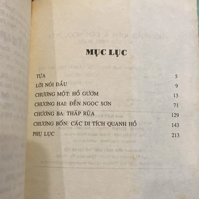 HỒ HOÀN KIẾM VÀ ĐỀN NGỌC SƠN (XB 2003) 739013