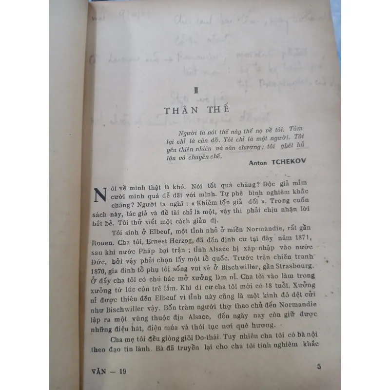 VĂN - SỐ 19 - ANDRÉ MAUROIS TỰ THUẬT 932826