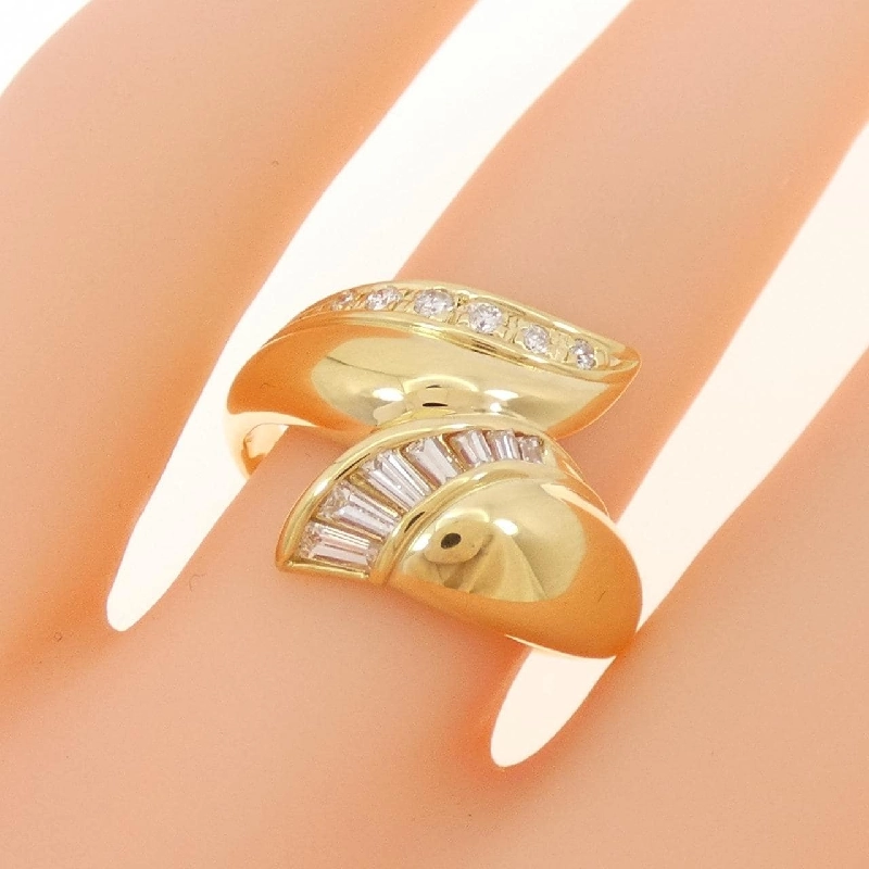 Nhẫn kim cương K18YG 0.32CT 672165