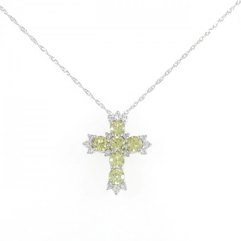 Dây chuyền xanh garnet PT950 1.20CT - Hàng hiệu chính hãng 856969