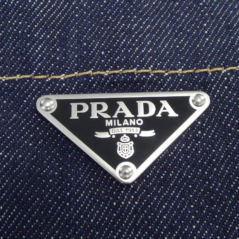 Áo sơ mi denim selvedge logo tam giác PRADA GEC068 S212 15C7 S/S - Hàng hiệu Chính hãng 893914